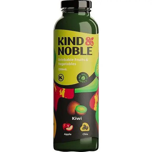 Смузі Kind and Noble  Ківі яблуко, насіння чіа 0,25л скло 